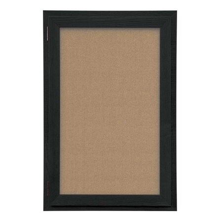 United Visual Products Outdoor Enclosed Combo Board, 42"x32", White Frame/Green & Amethyst UVCB4232ODW-GREEN-AMETHY